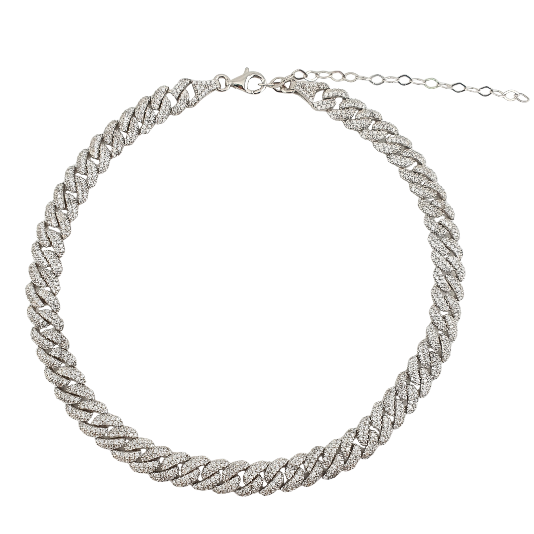 Choker cuban full circonias