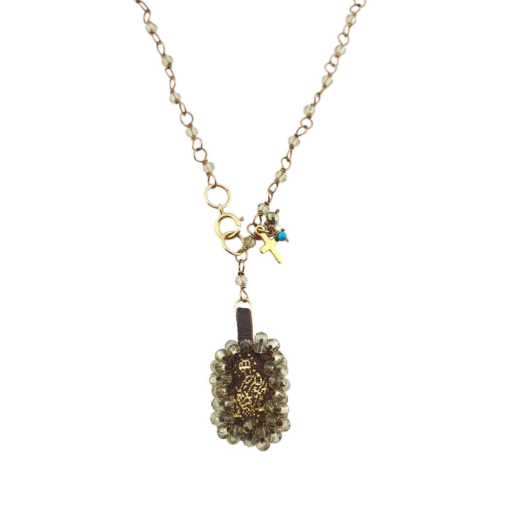 Pulsera escapulario vtas y tela