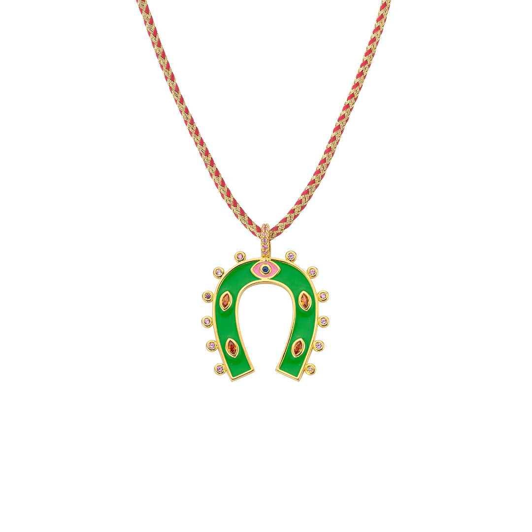 Collar herradura con circonias