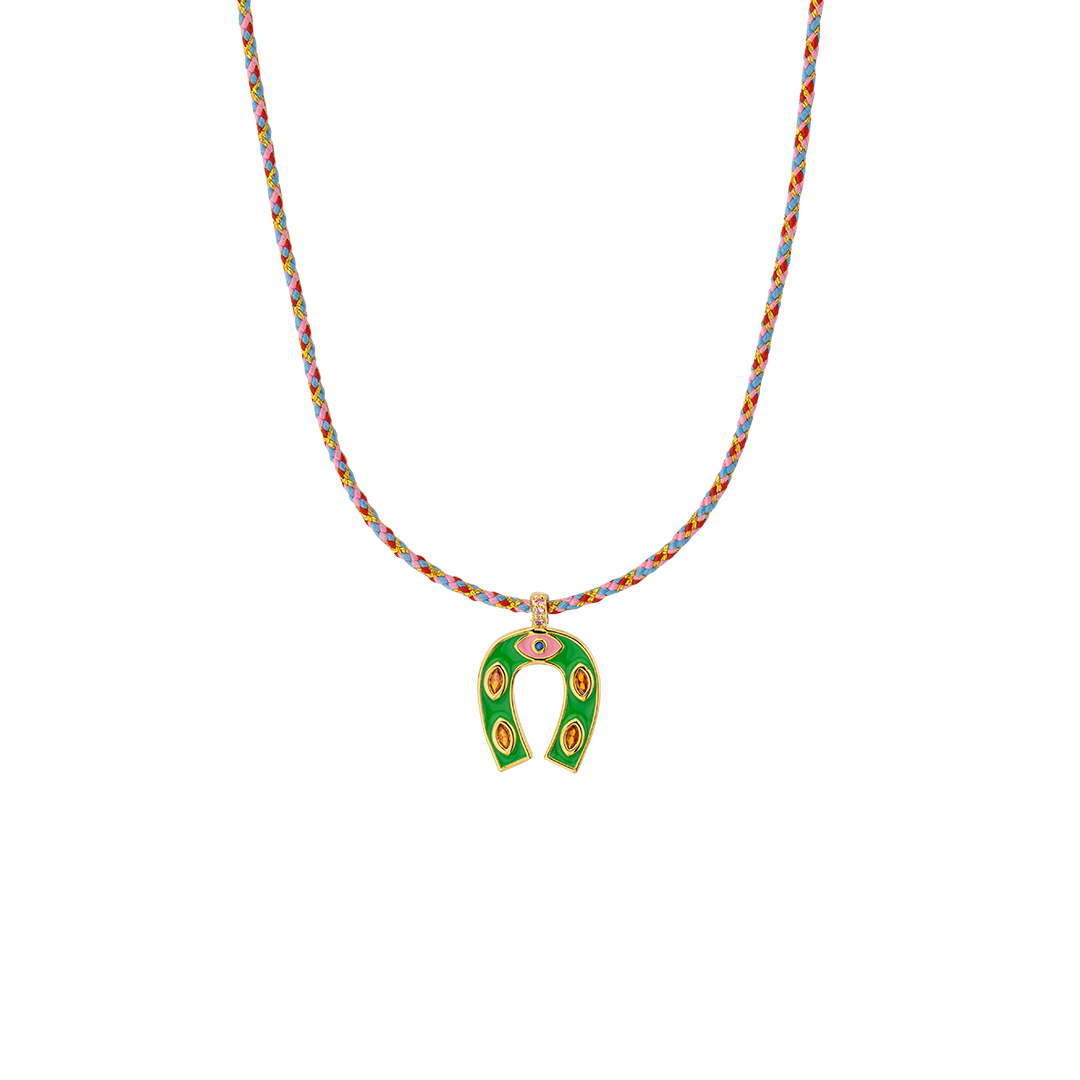Collar herradura ojo y cordón