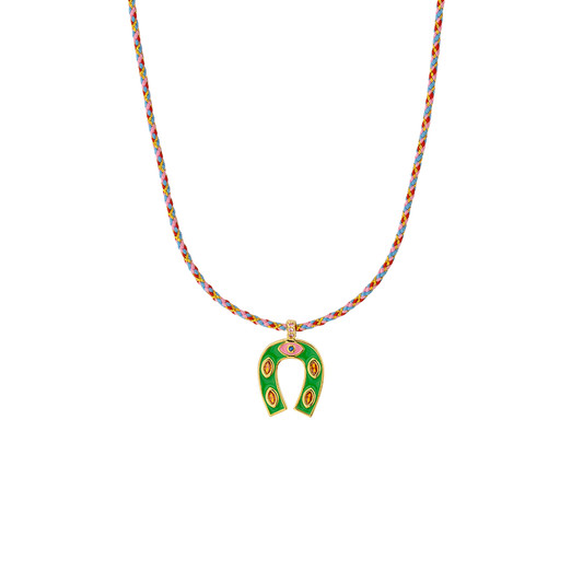 Collar herradura ojo y cordón