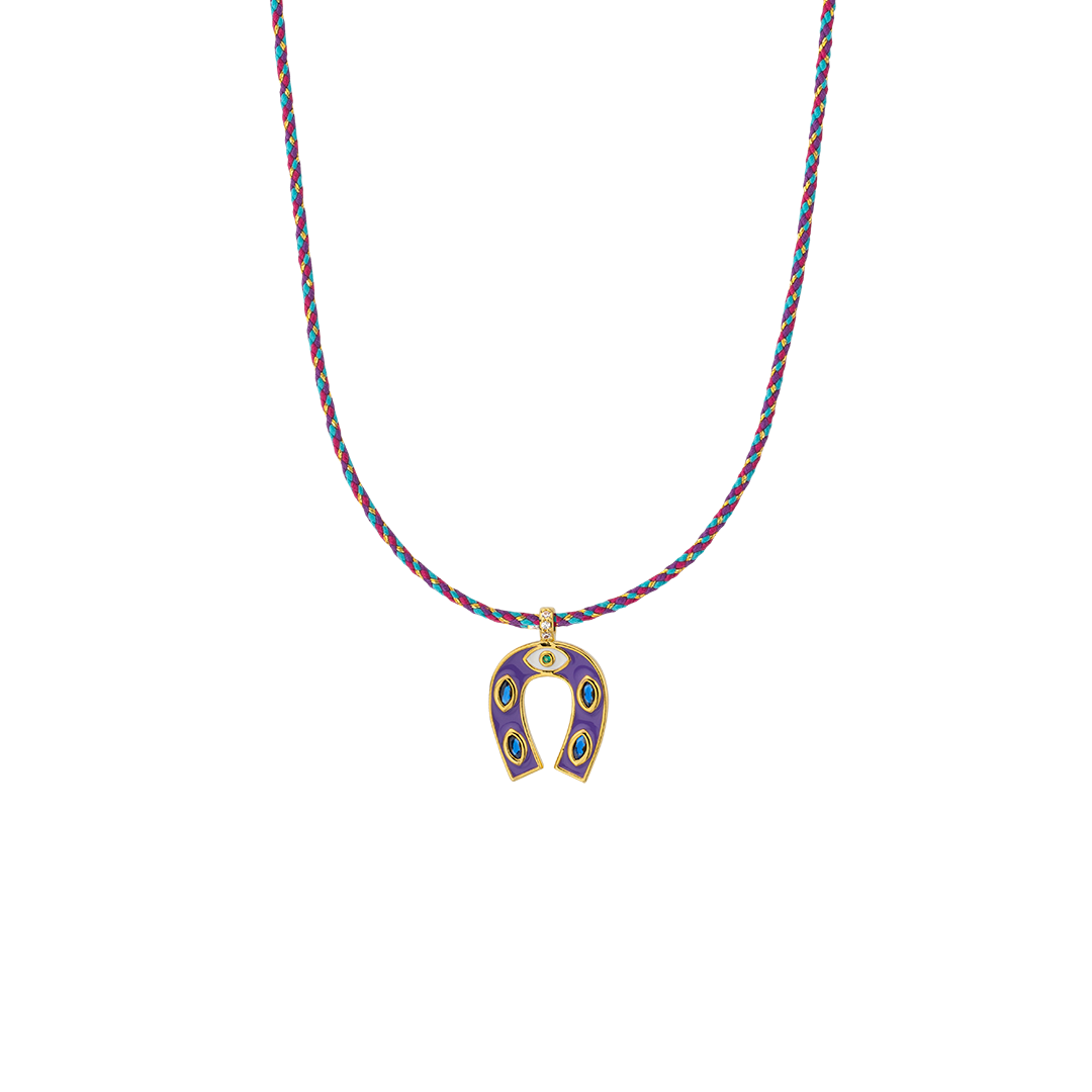Collar herradura ojo y cordón