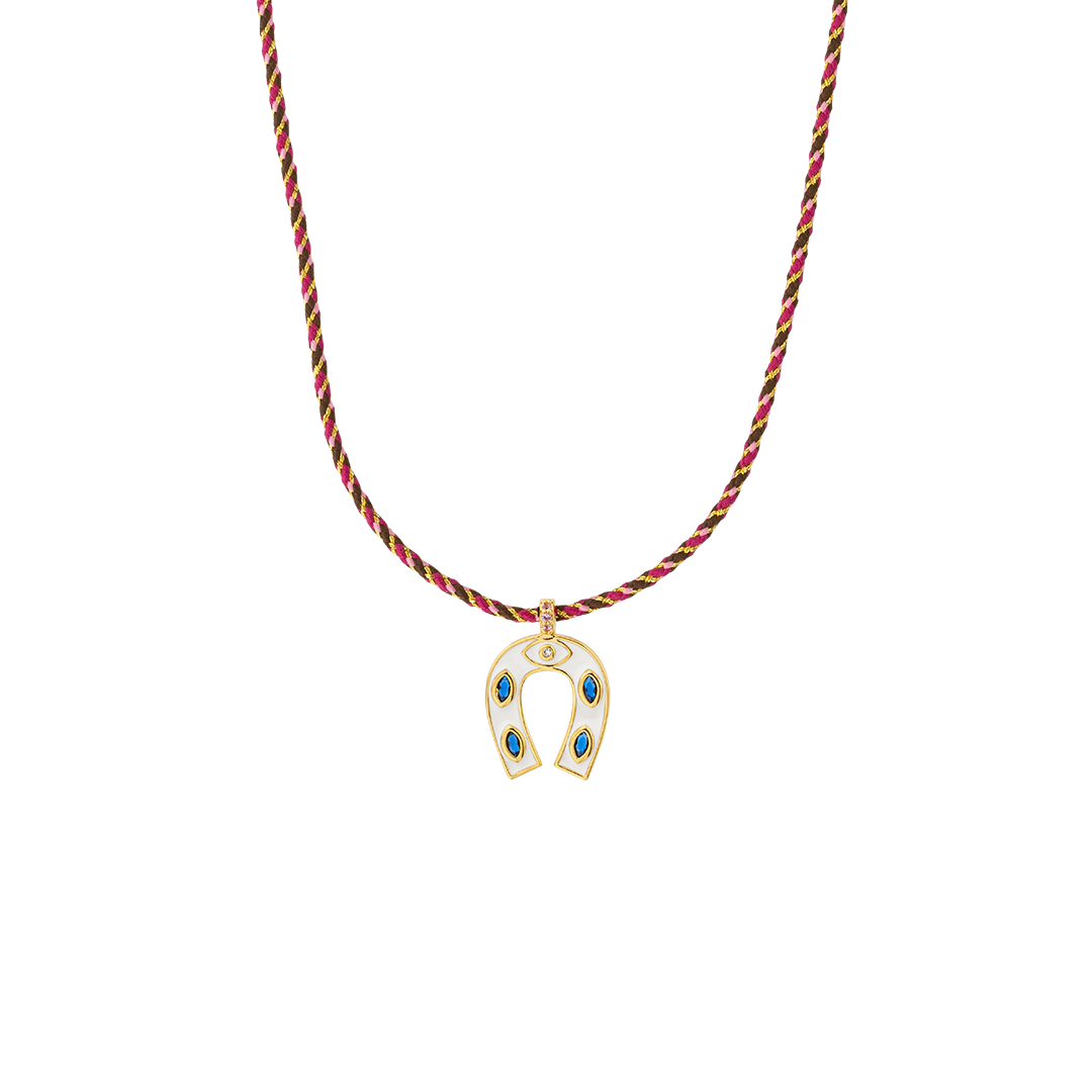 Collar herradura ojo y cordón