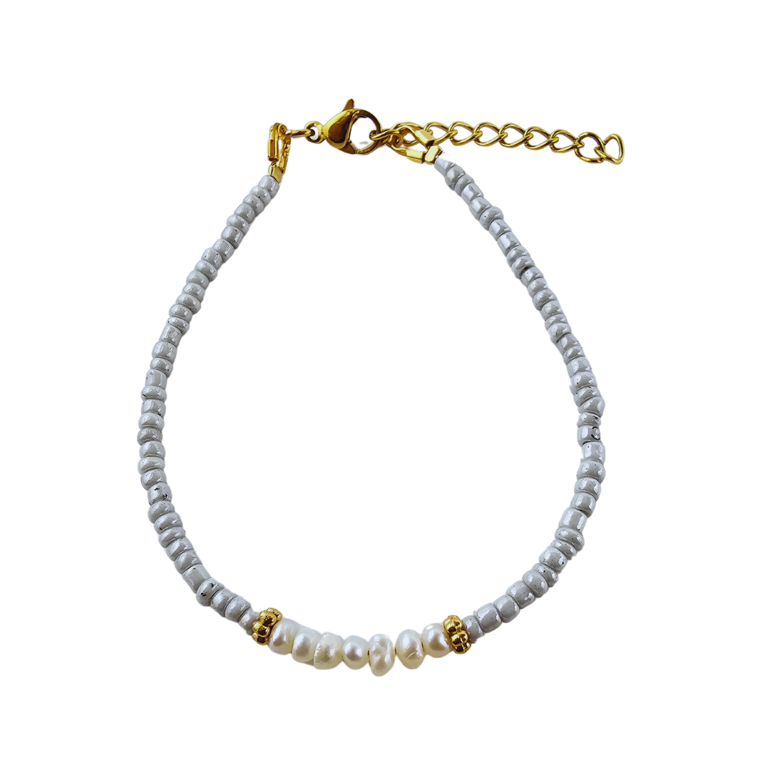 Pulsera cristal con perlas rio