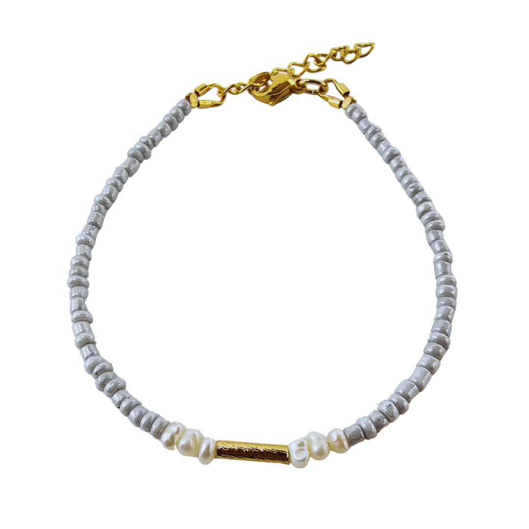 Pulsera cristal con perlas rio