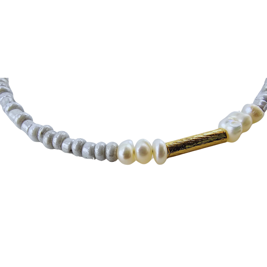 Pulsera cristal con perlas rio