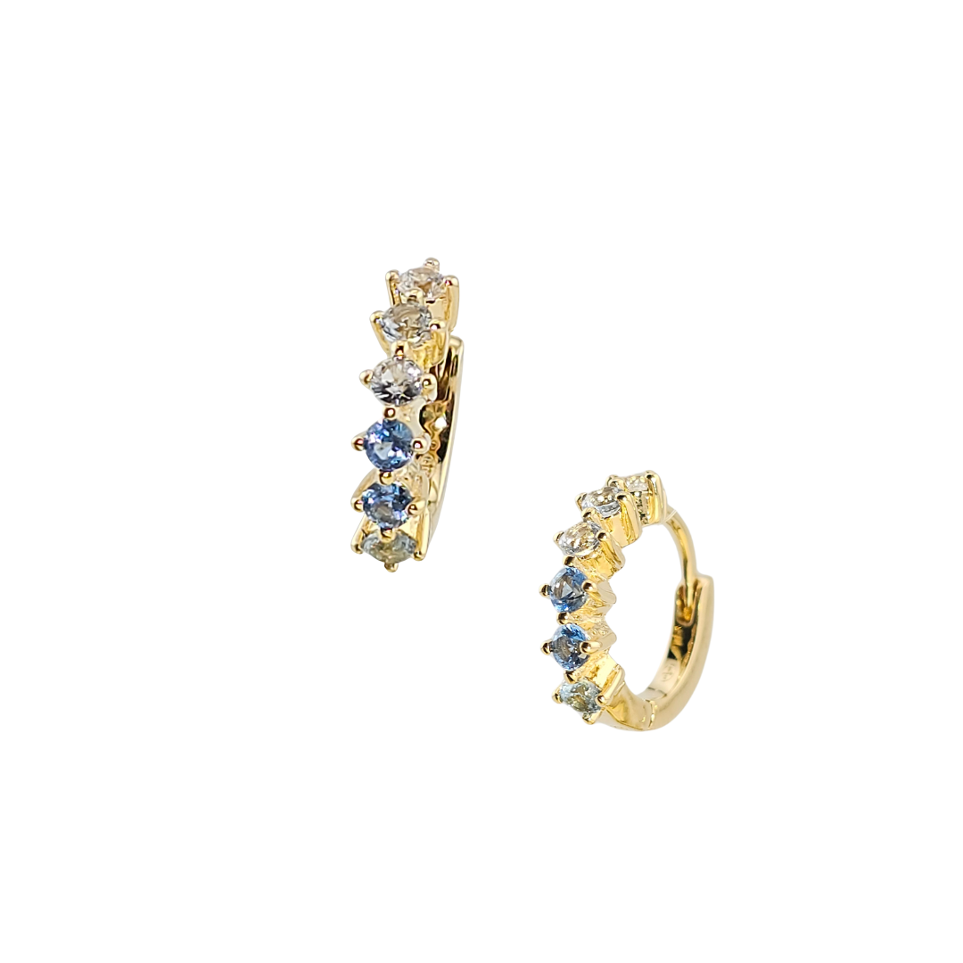 Arracadas rombos circonias degradas