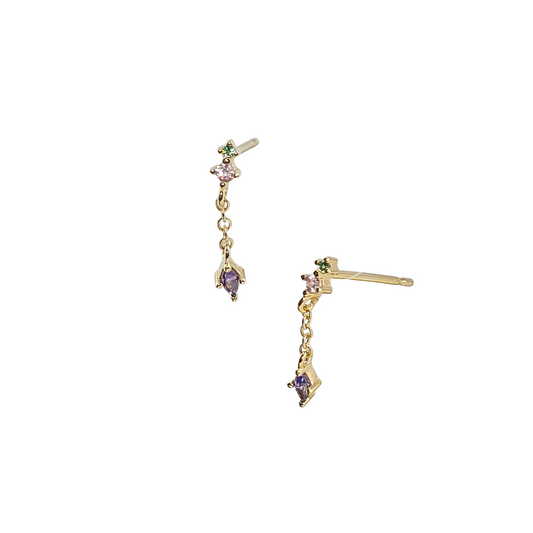 Arete 2 mini rombo cadena a rombo