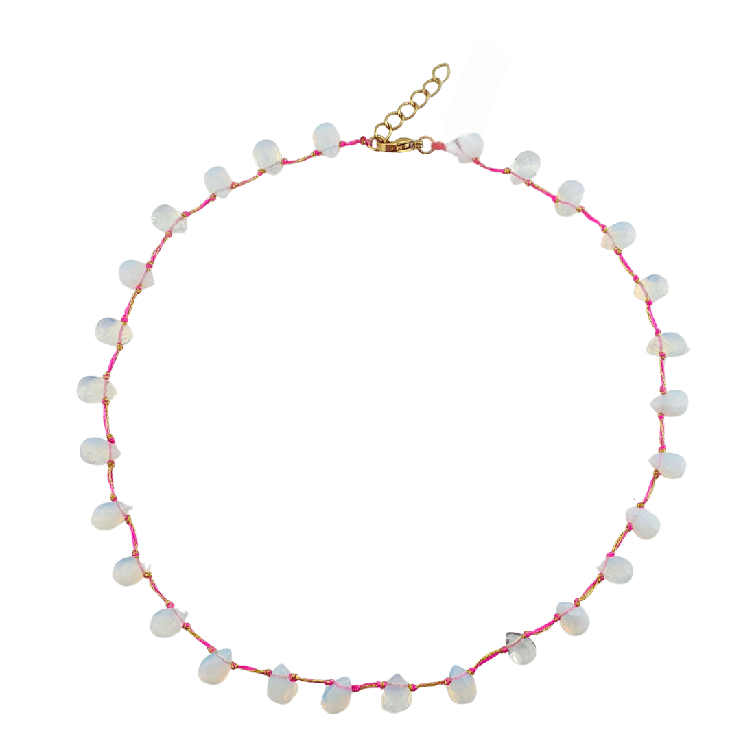 Collar gotas moon stone