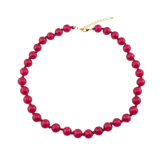 Collar turmalina cereza