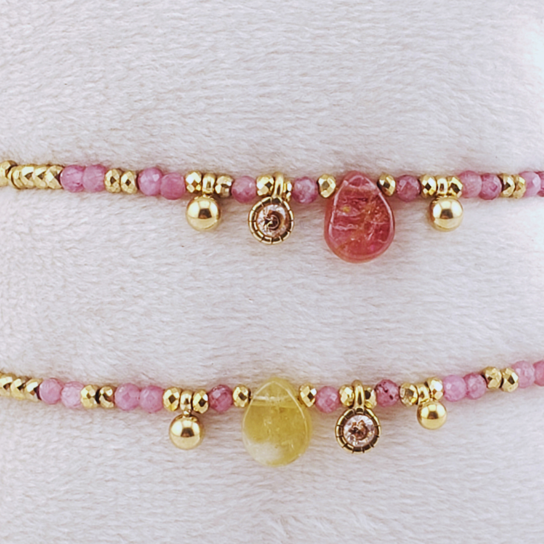 Pulsera hematita gota