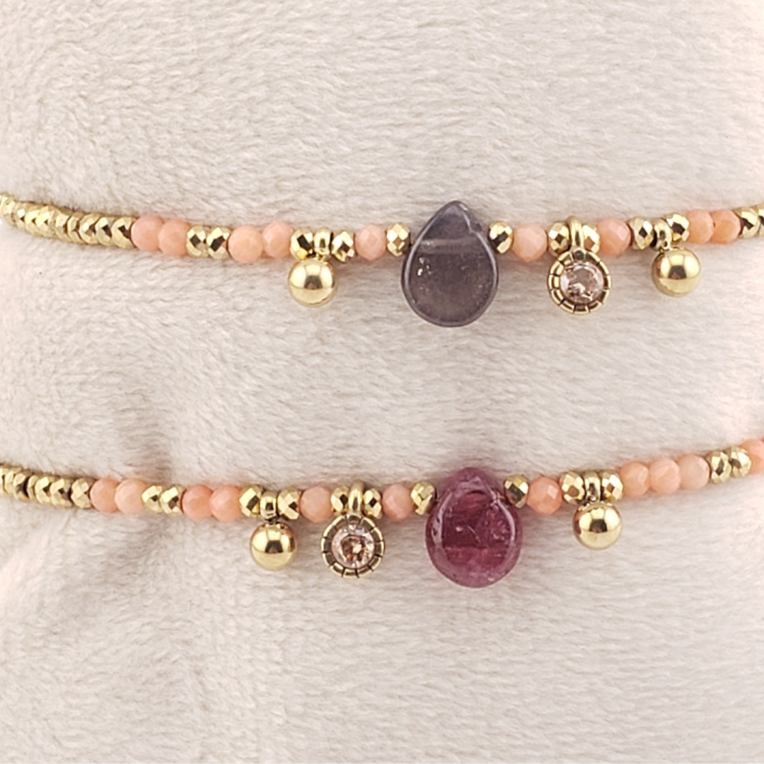 Pulsera hematita gota