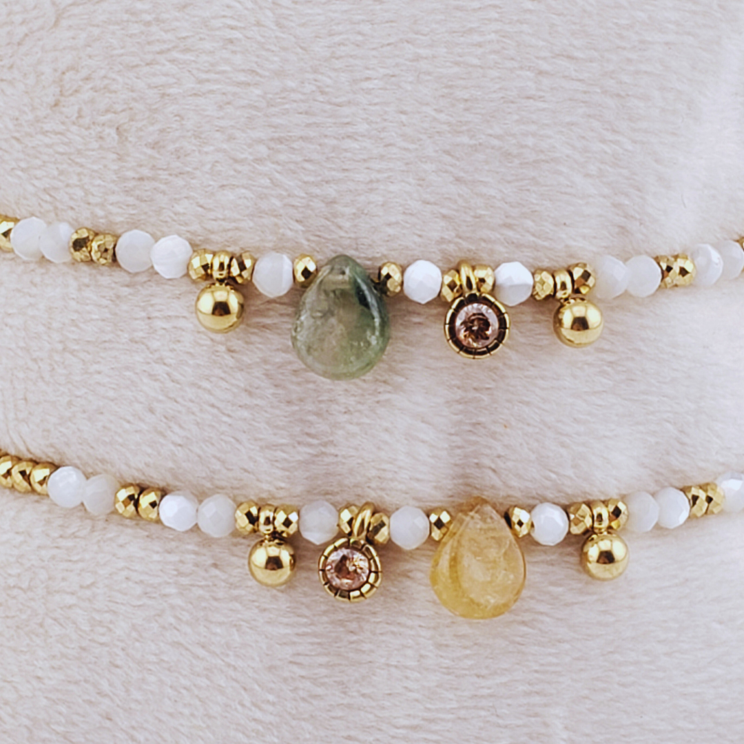 Pulsera hematita gota