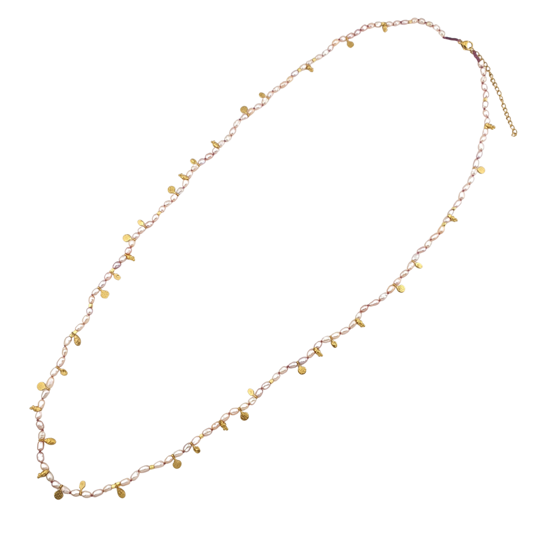 Collar largo perla rio