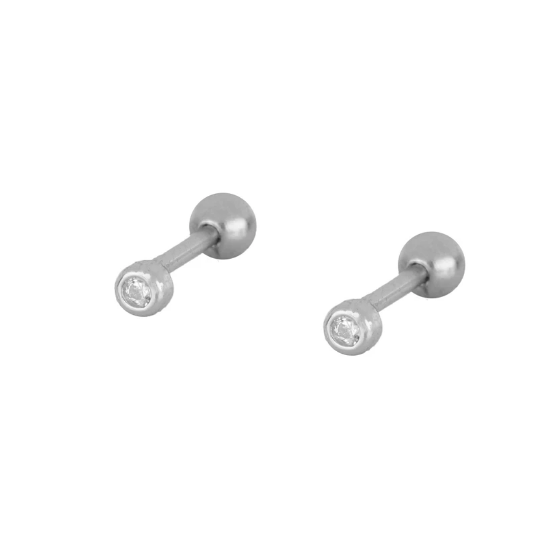 Arete burbuja circonia