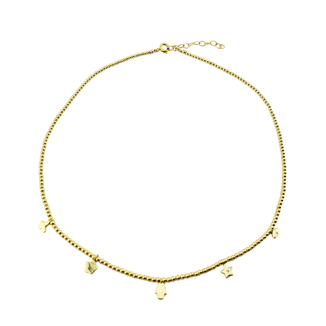 Choker mariposa hamsa ojo estrella flor