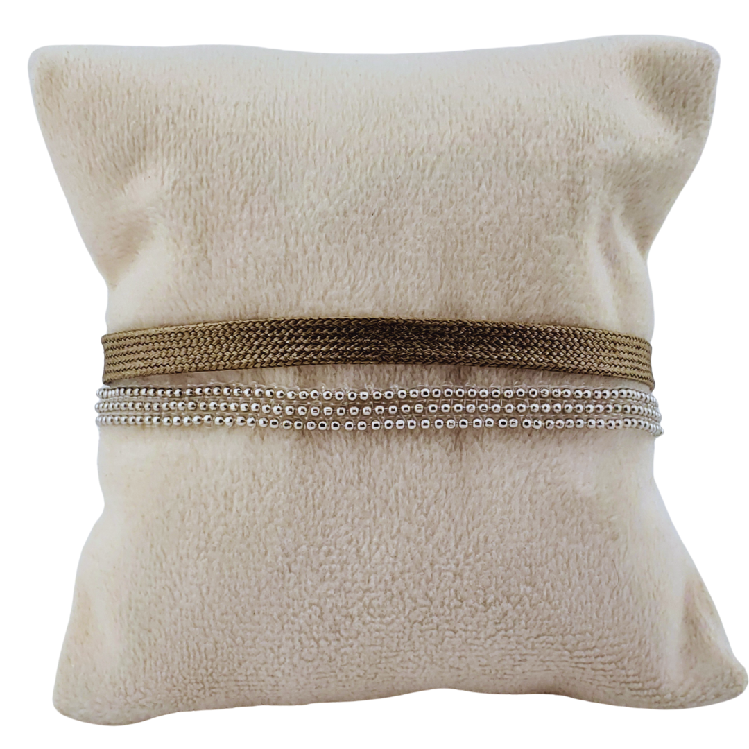 Pulsera liston bolitas anchas