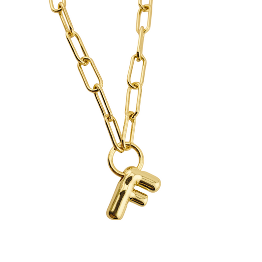 Cadena link letra globo. (personalizamos tu letra)