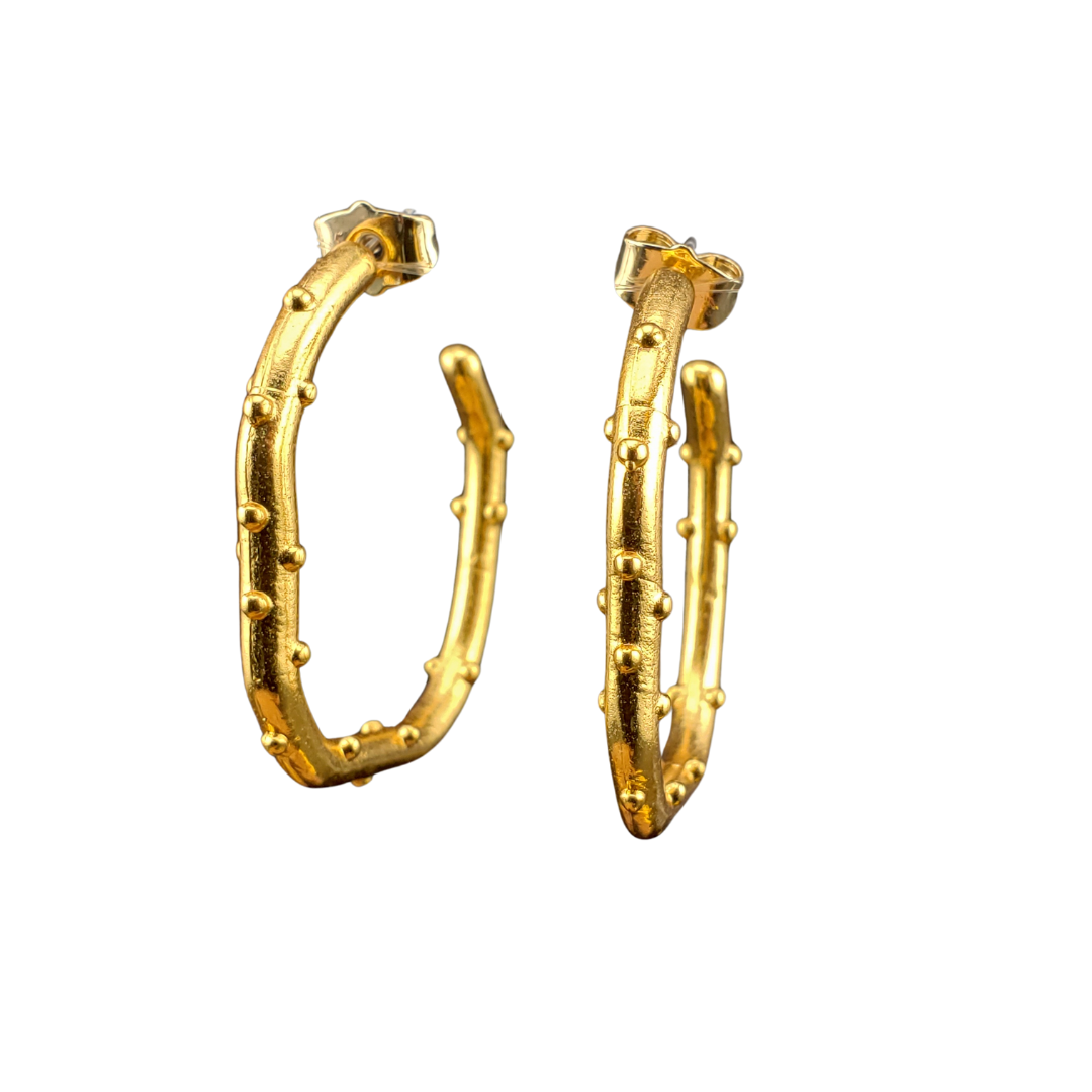 Arracadas irregulares bolitas