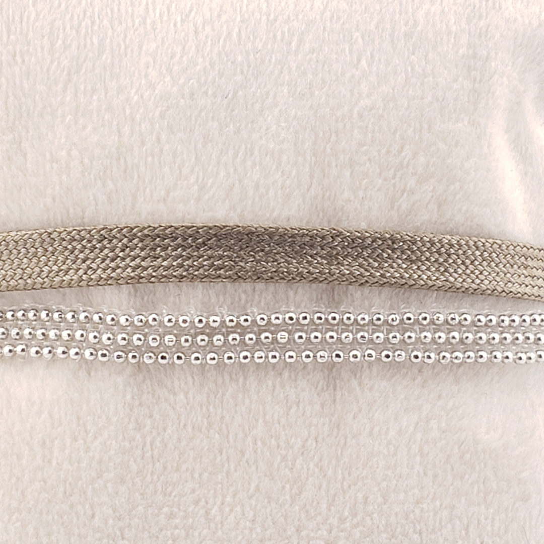 Pulsera liston bolitas anchas