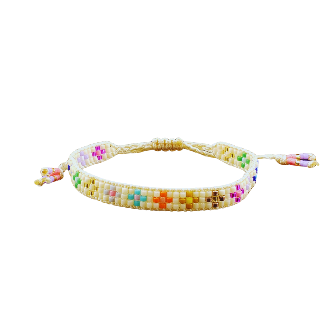 Pulsera rayas rombos