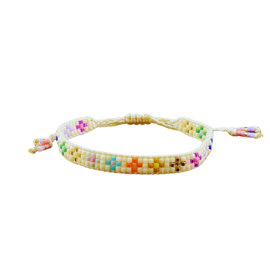 Pulsera rayas rombos