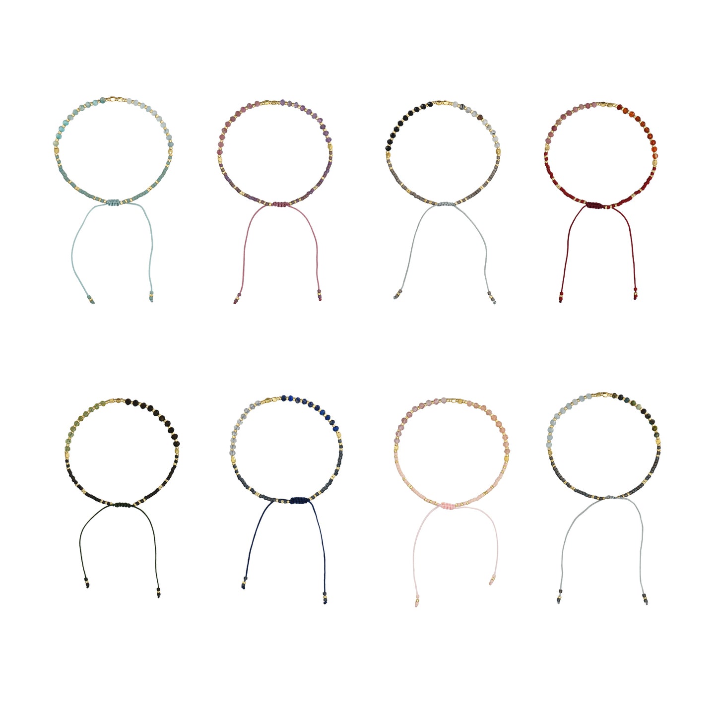 Pulsera piedras naturales y miyuki