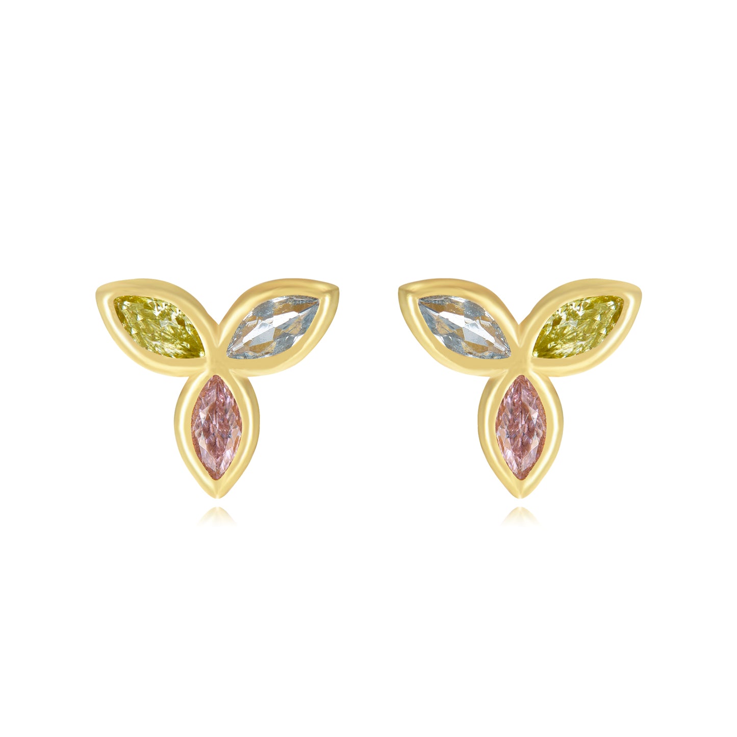 Arete triada pastel mariposa