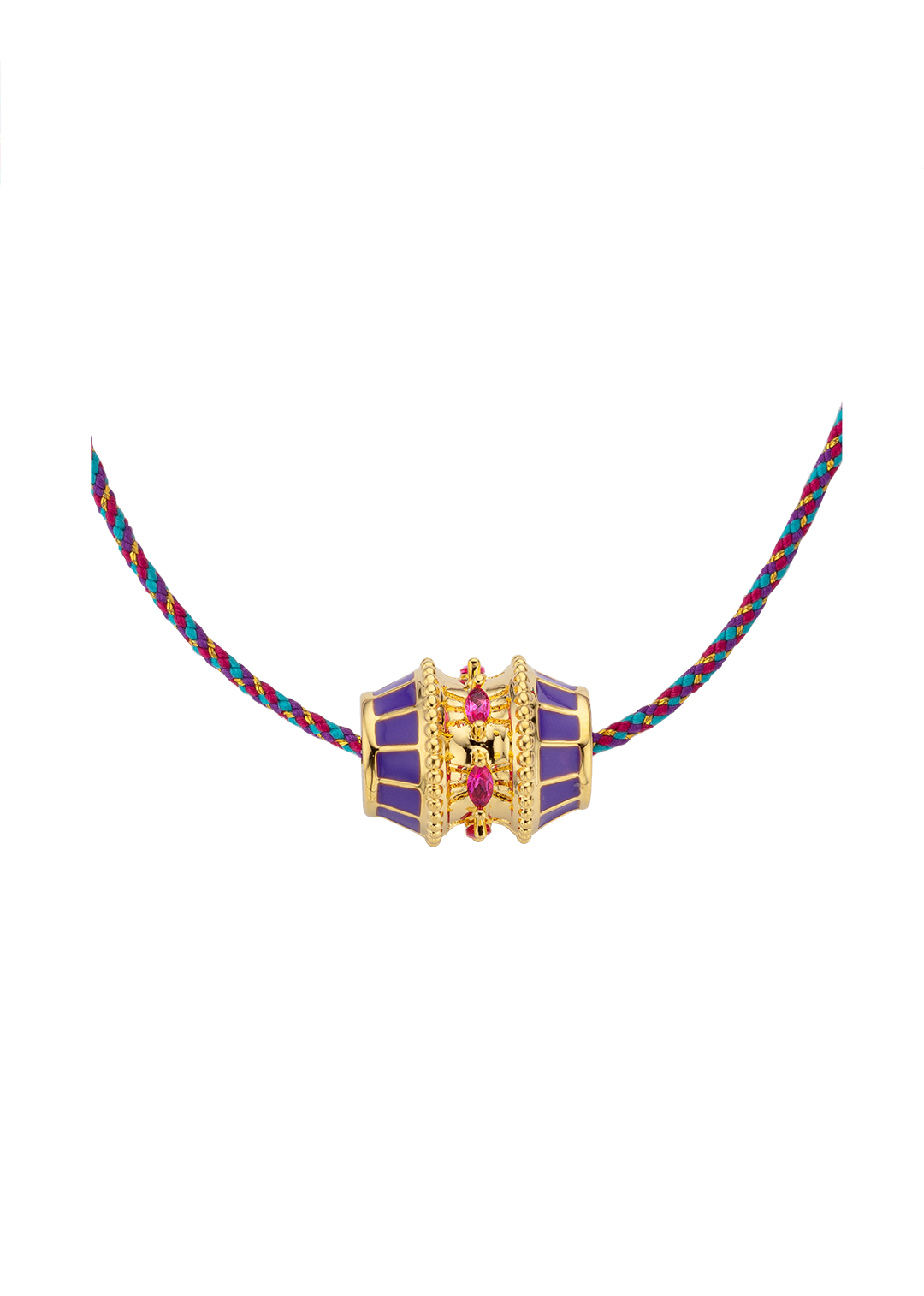 Collar barril enamel en hilo