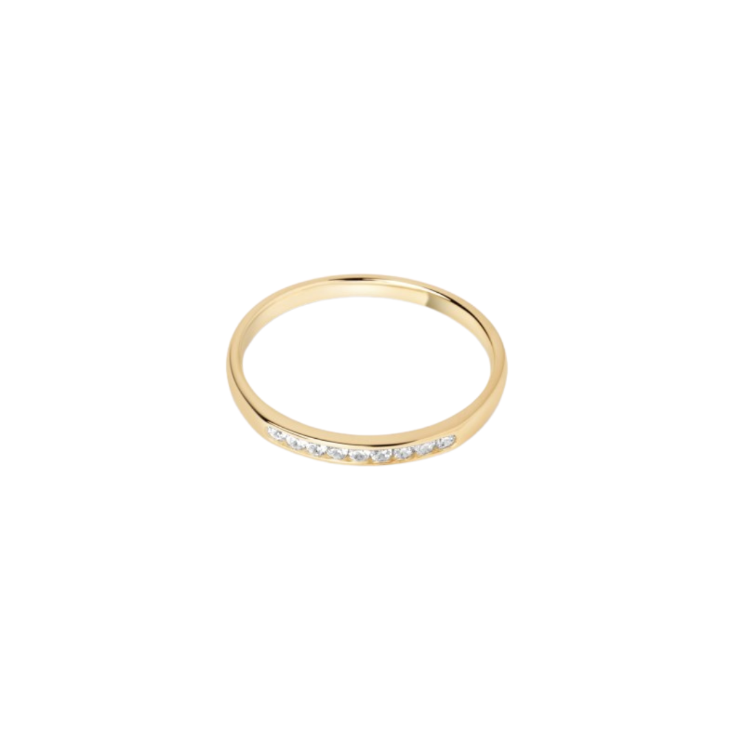 Anillo churumbela frente circonias