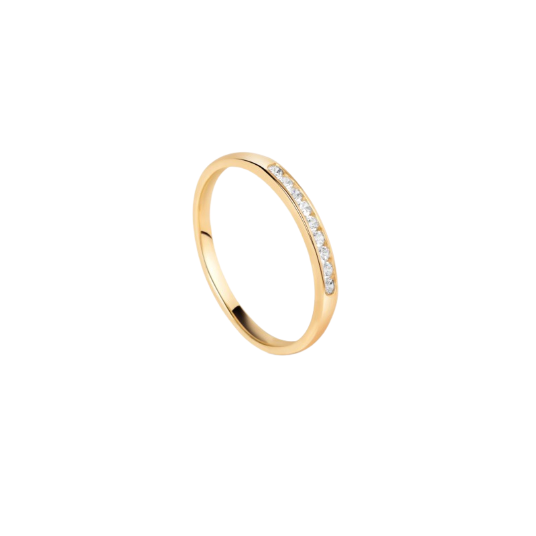 Anillo churumbela frente circonias