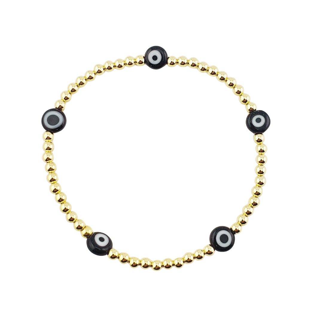 Pulsera 5 ojos murano