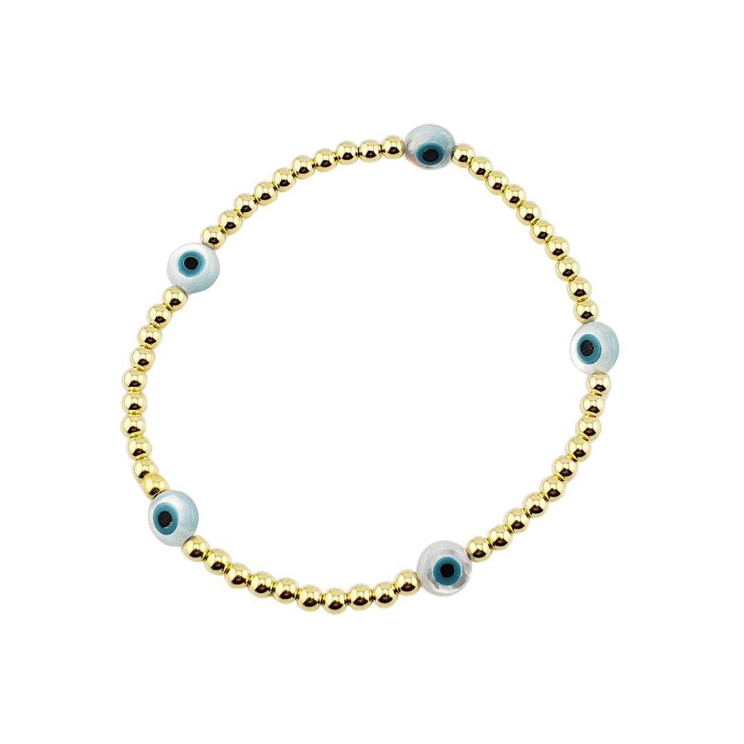 Pulsera 5 ojos murano