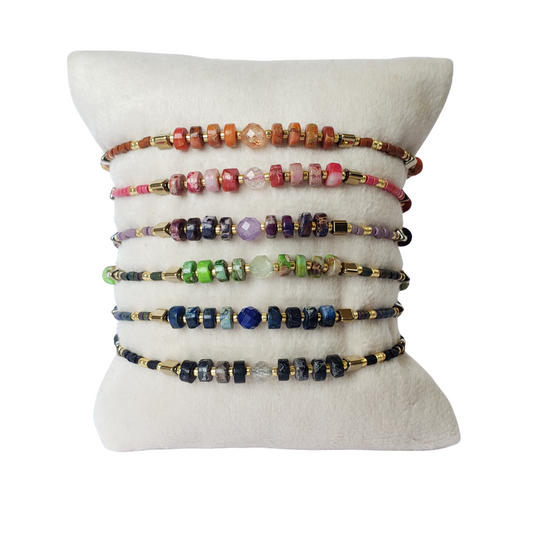 Pulsera piedra natural corte puca