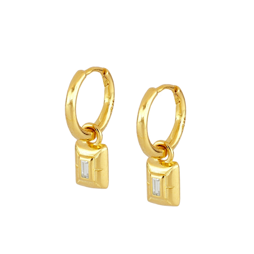 Huggie Rectangulo y Baguette