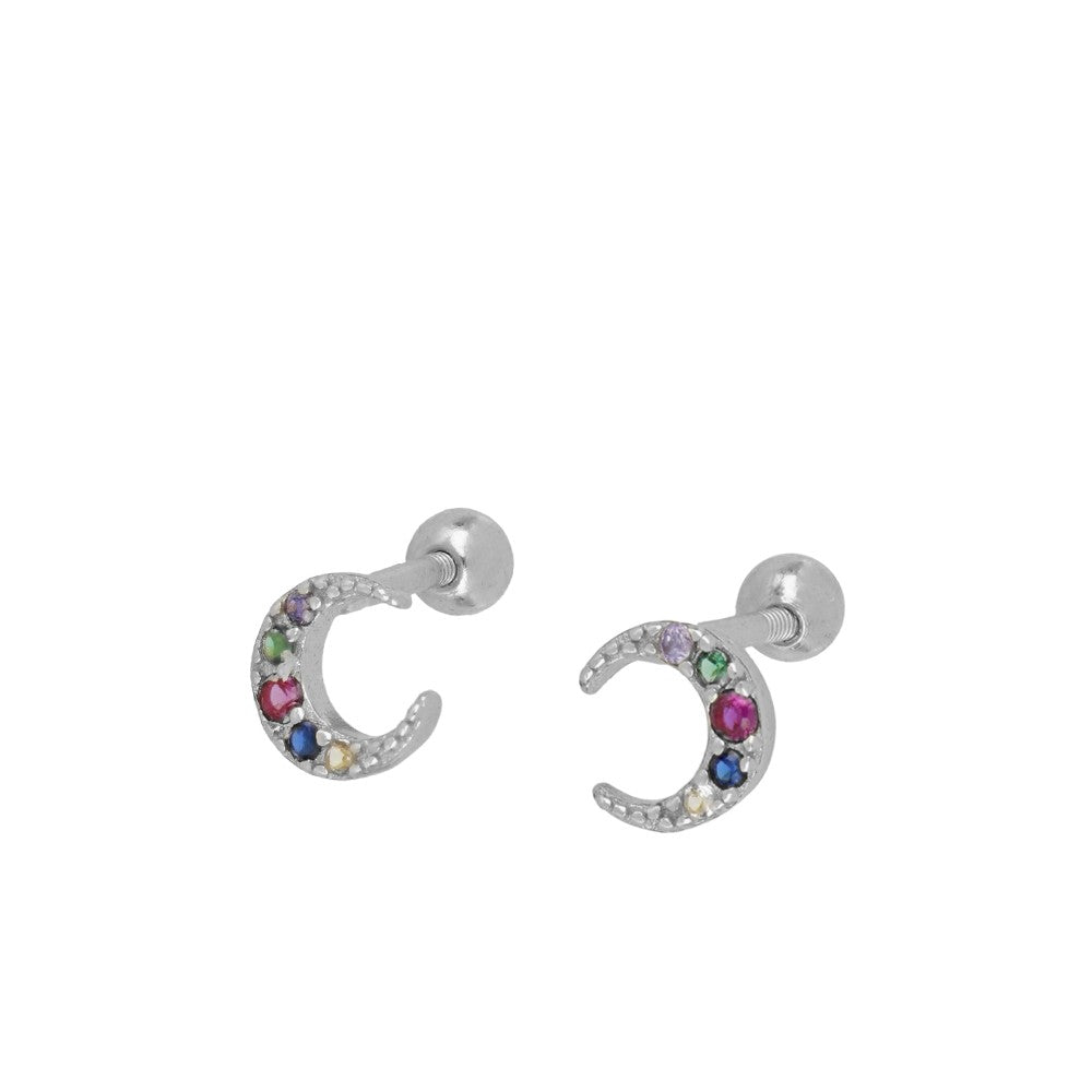 Arete mini luna bolita