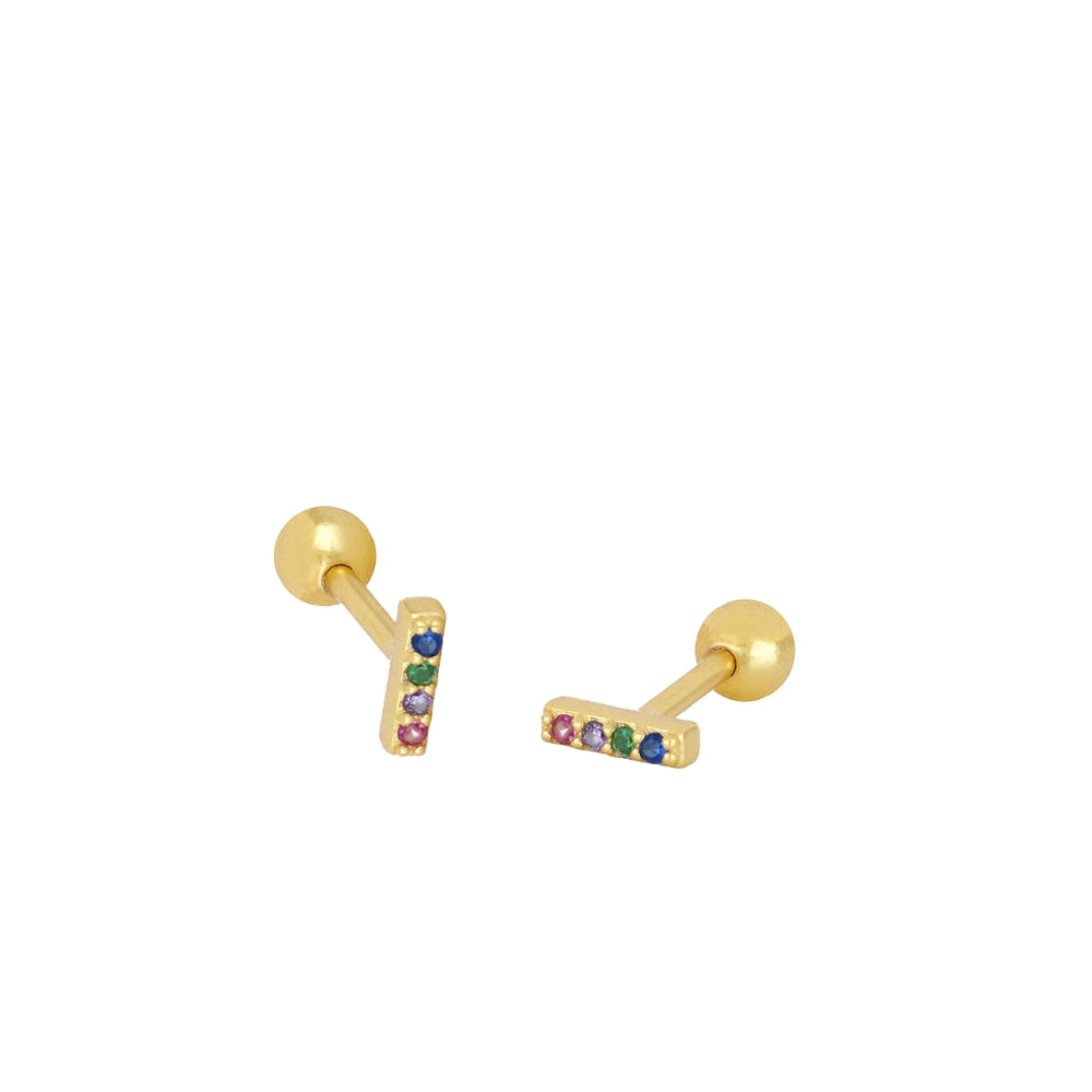 Arete micro barrita bolita