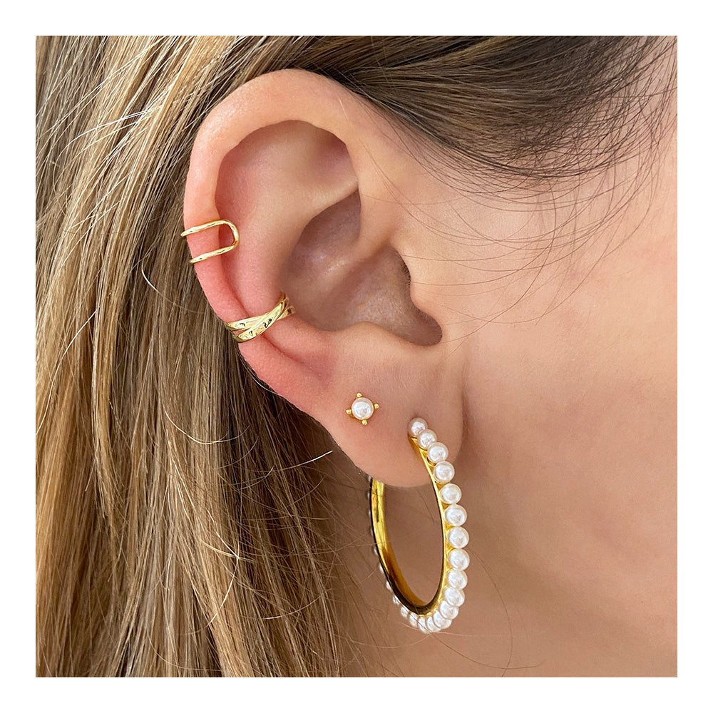 Arete perla bolita