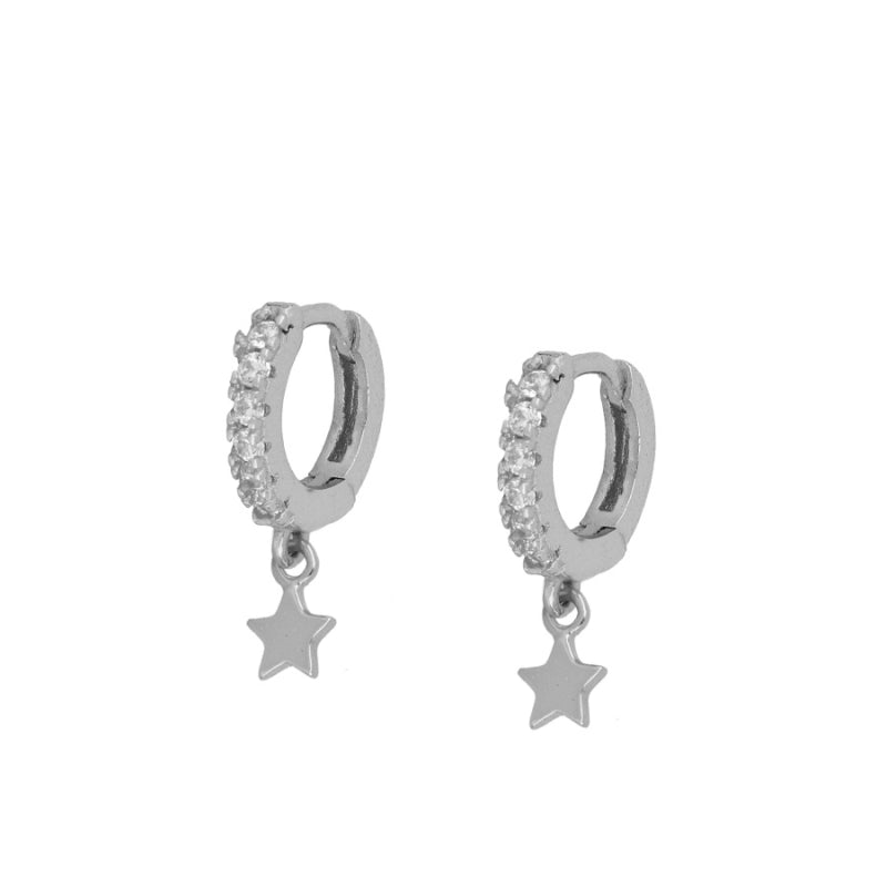 Arracada micro estrella lisa