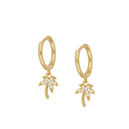 Huggie liso palmera circonias