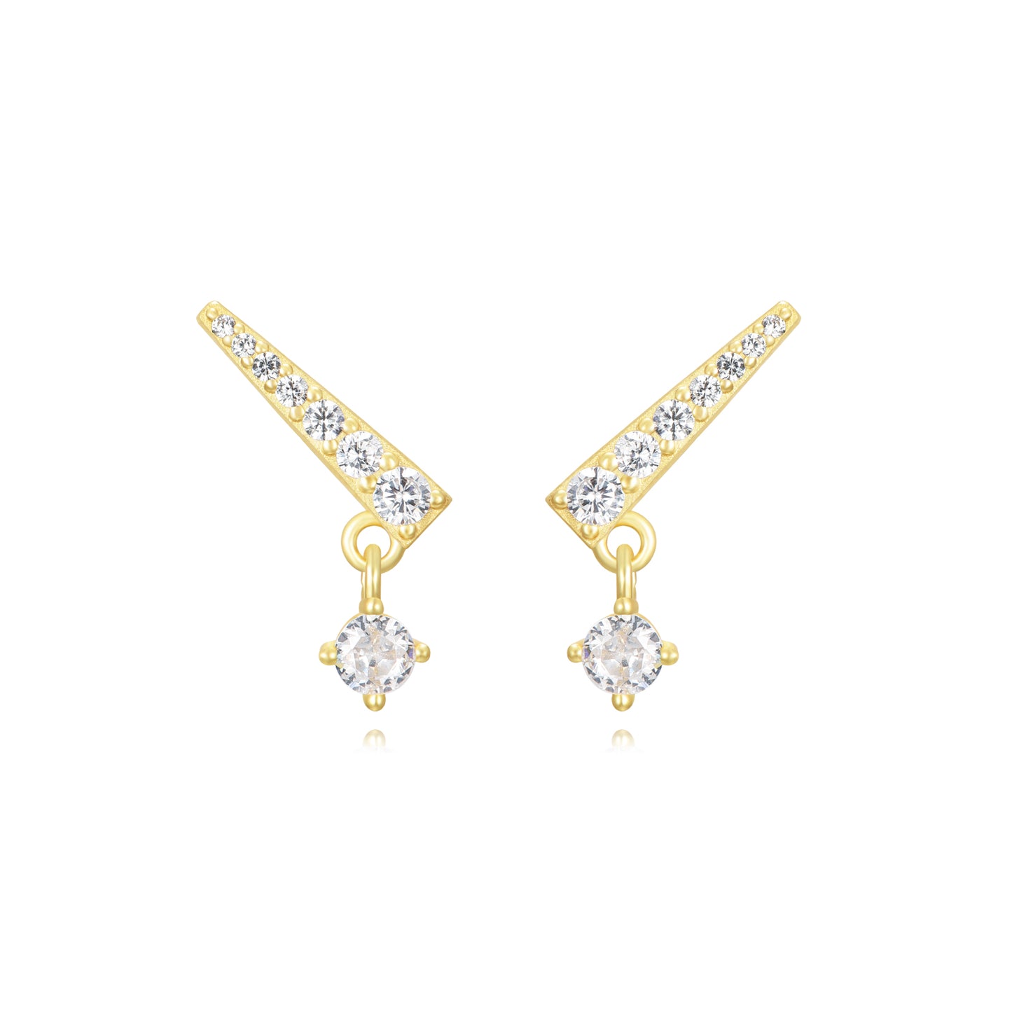 Arete triangulo y punto luz colgante