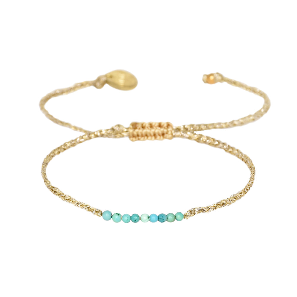 Pulsera hilo metalizado