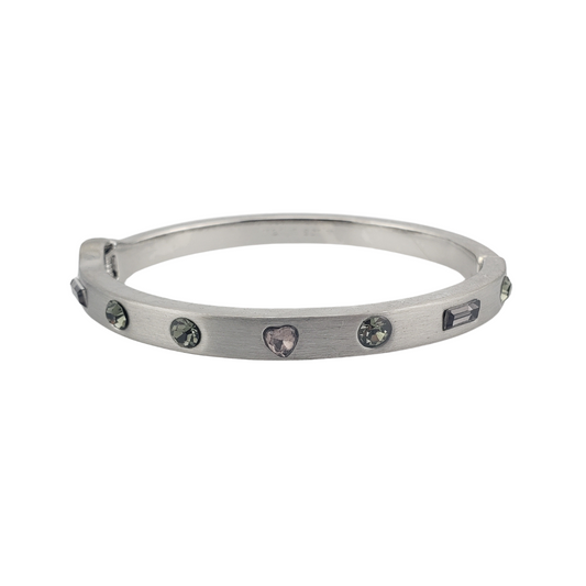 Pulsera Brazalete formas de hematita Plata