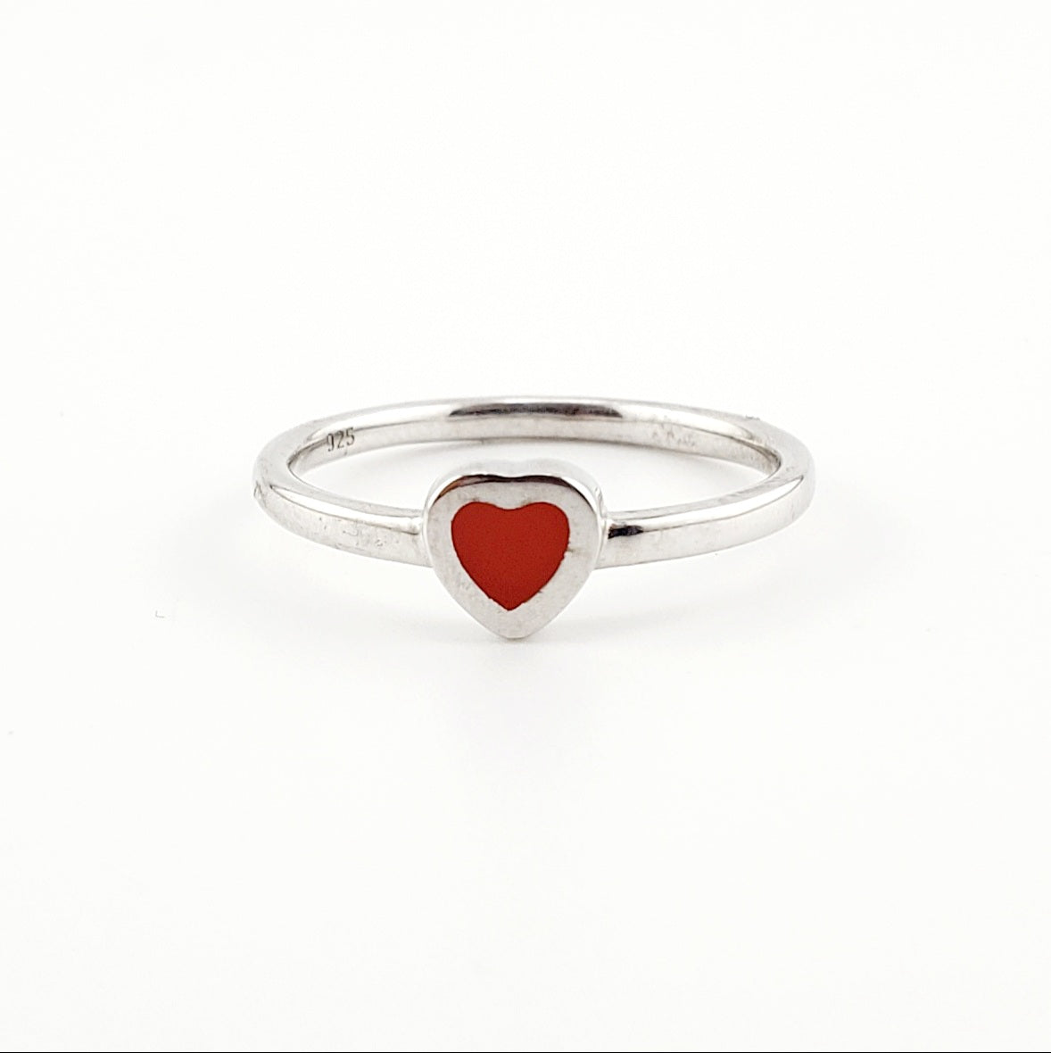 Anillo corazon pintado