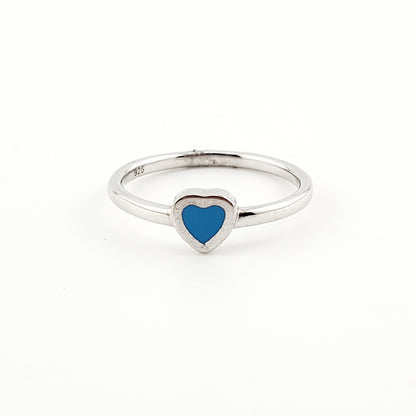 Anillo corazon pintado