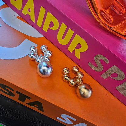 Earcuff bolas maxi y bola colgante