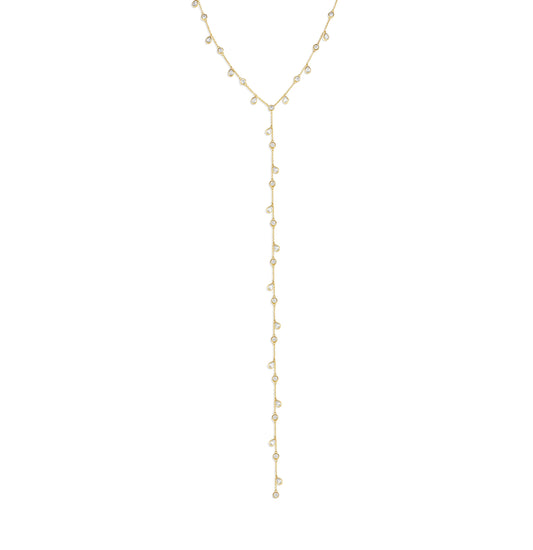 Lariat burbujas y gotas colgantes