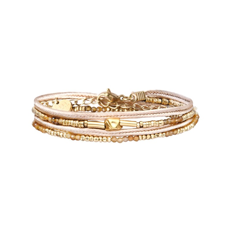 Pulsera 2 vueltas hilo seda