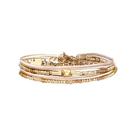 Pulsera 2 vueltas hilo seda