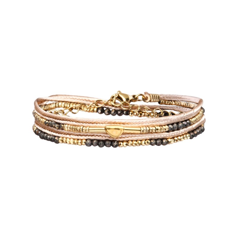 Pulsera 2 vueltas hilo seda
